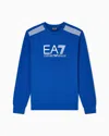 Ea7 Asv 7 Lines Crew-neck Sweatshirt In A Cotton Blend