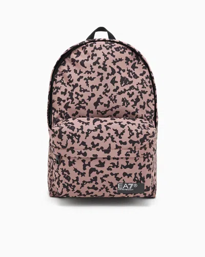 Ea7 Asv Printed Recycled-fabric Graphic Series Backpack In Pattern