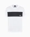 Ea7 Colourblock T-shirt In White