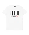 Ea7 Bar Code Printed T-shirt In White