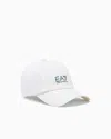 Ea7 Baseball Cap In Technical Fabric In White