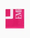 Ea7 Beach Towel In Absorbent Terry Cotton In Pink