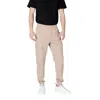 Ea7 Beige Cotton Joggers Workout Pant In Neutral