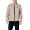 Ea7 Beige Polyamide Jacket In Neutral
