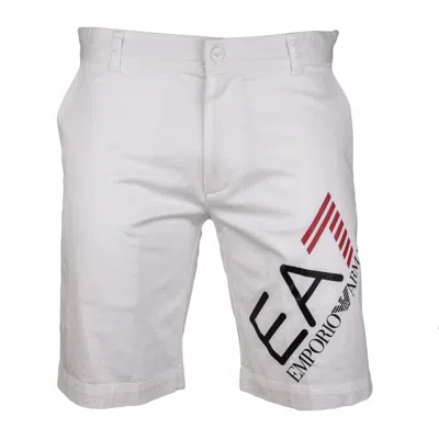 Ea7 Belt-loop Shorts In White