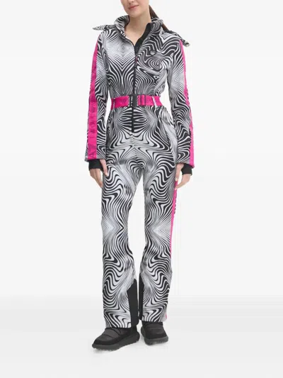 Ea7 Belted Ski Jumpsuit In Multi