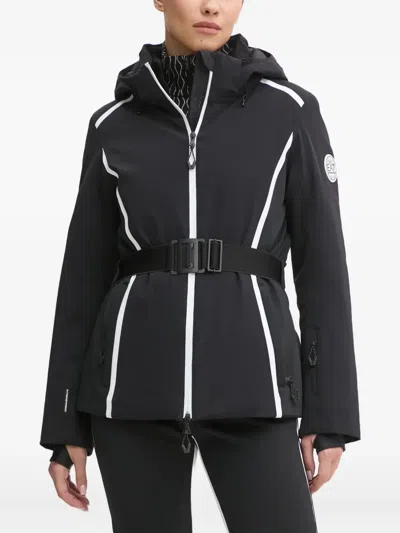 Ea7 Belted-waist Jacket In Black