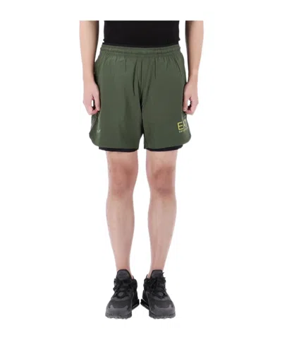 Ea7 Bermuda Shorts In Green