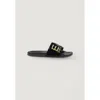 Ea7 Bicolor Pvc Slipper In Black