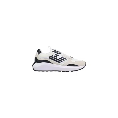 Ea7 Black And White Polyethylene Athletic Sneakers In Multi