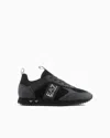 Ea7 Official Store Black & White Legacy Sneakers In Black