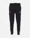 Ea7 Black Logo Two-piece Sports Suit In Black
