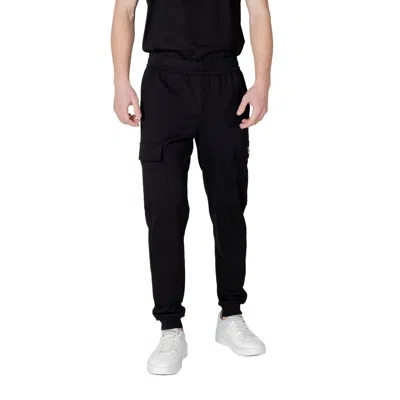 Ea7 Black Cotton Joggers Workout Pant