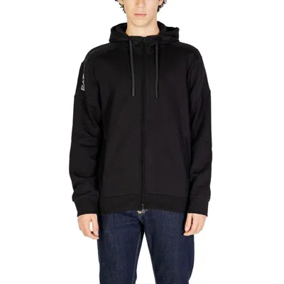 Ea7 Black Cotton Sweater