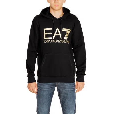 Ea7 Black Cotton Sweater