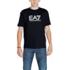 Ea7 Black Cotton T-shirt