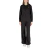 Ea7 Black Cotton Solid Activewear In Black