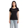 Ea7 Black Elastane T-shirt In Black