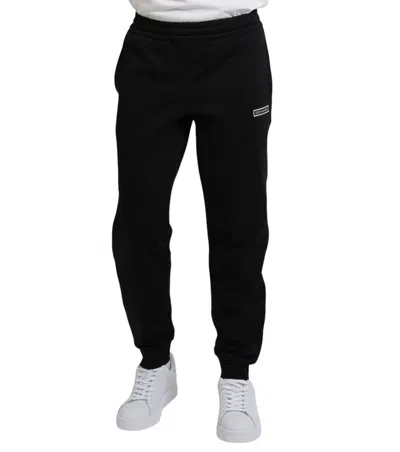 Ea7 Black Elasticated Joggers