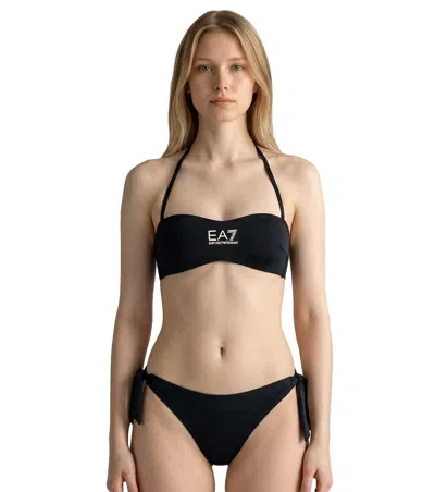 Ea7 Black Logo Swimwear