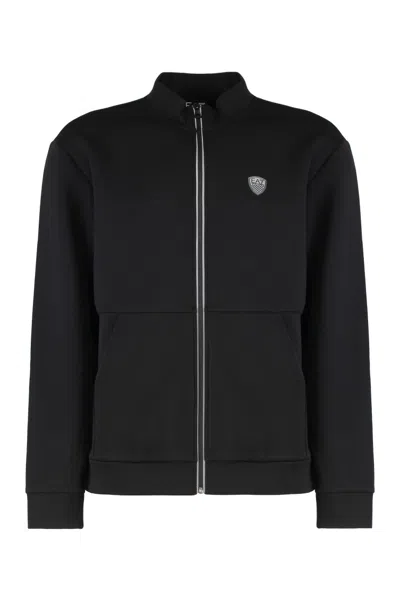 Ea7 Black Logo Track Jacket