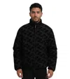 Ea7 Black Mock Collar Jacket In Black