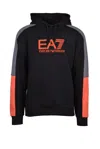 Ea7 Black Panel Hooded Sweatshirt