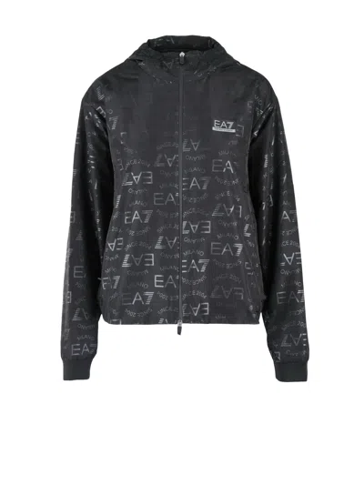 Ea7 Black Polyester Women's Jacket