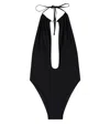 Ea7 Black Solid Swimwear In Black