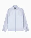 Ea7 Dynamic Athlete Full-zip Jacket In Ventus7 Technical Fabric In Blue