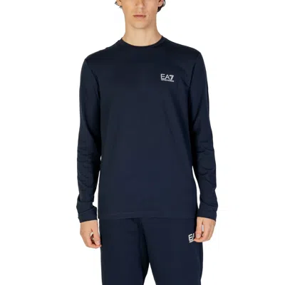 Ea7 Blue Cotton Shirt