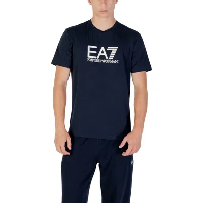Ea7 Blue Cotton Sportswear