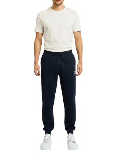 Ea7 Logo-print Track Pants In Blau