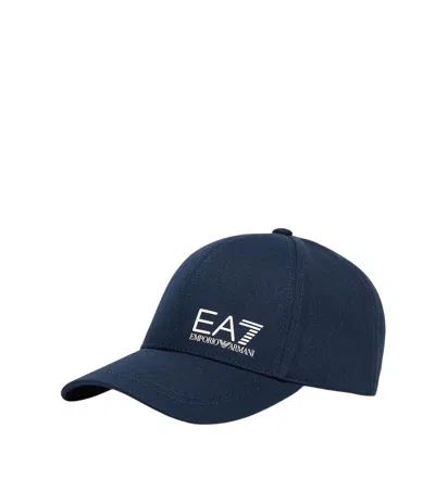 Ea7 Blue Logo Baseball Hat