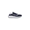 Ea7 Black And White Polyamide Sneaker In Blue