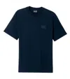 Ea7 Blue Solid Crew Neck T-shirt