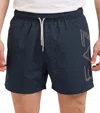 Ea7 Blue Solid Shorts In Blue