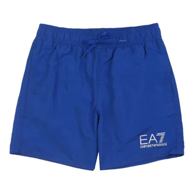 Ea7 Kids' Blue Swim Shorts
