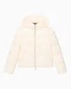 Ea7 Bomber Jacket Regular Fit Padded In Beige