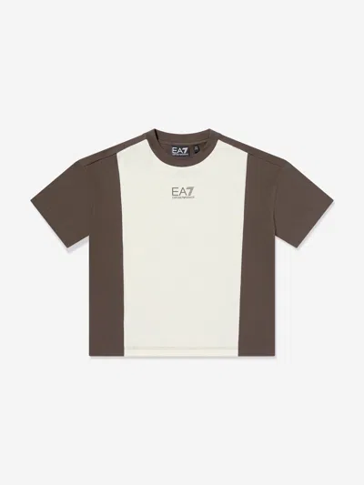 Ea7 Kids' Boys Colourblock Logo T-shirt