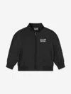 Ea7 Boys Logo Bomber Jacket In Black