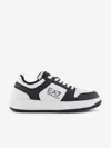 Ea7 Boys Logo Trainers In Black