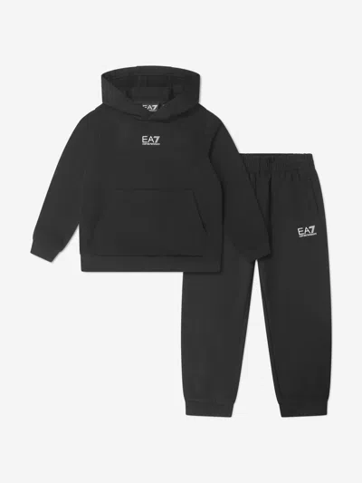 Ea7 Kids' Boys Train Core Id Tracksuit In Black