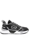 Ea7 Breathable Mesh Trainers In Black