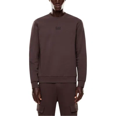Ea7 Brown Cotton Sweatshirt