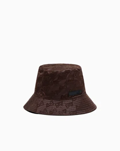 Ea7 Bucket Hat Regular Fit In Brown