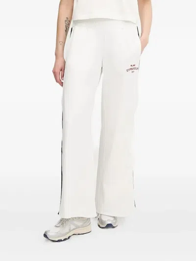 Ea7 Button Trousers In White