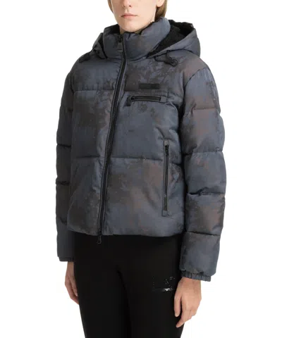 Ea7 Calidum 7 Down Jacket In Blue