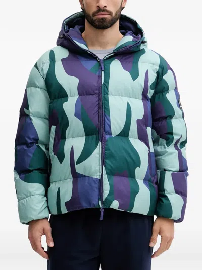 EA7 CAMOUFLAGE HOODED JACKET
