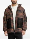 Ea7 Camouflage-print Mesh-panel Jacket In Multi